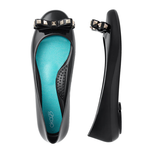 oka b Rumor Shiny Ballet Flats