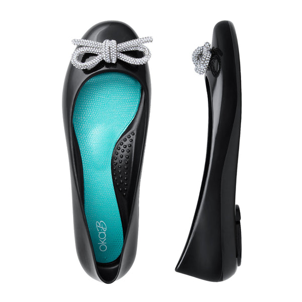 Oka B Scarlett Shiny Ballet Flats