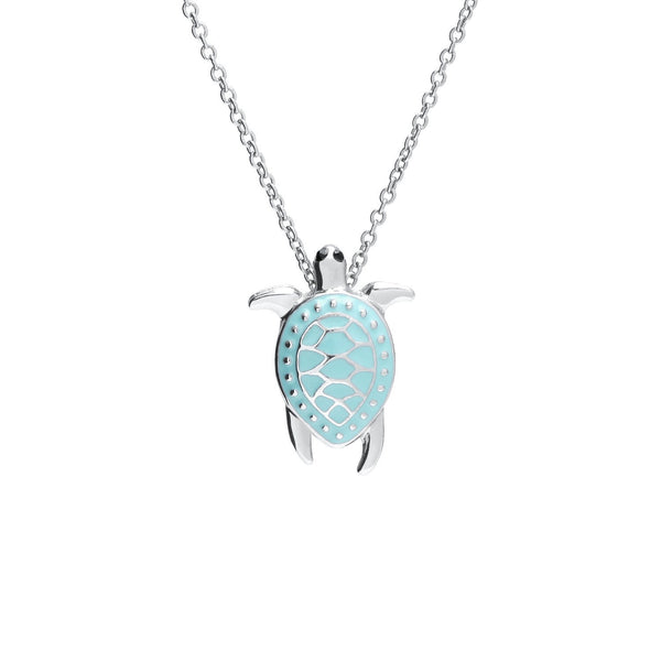 oka b Silver Turtle Necklace