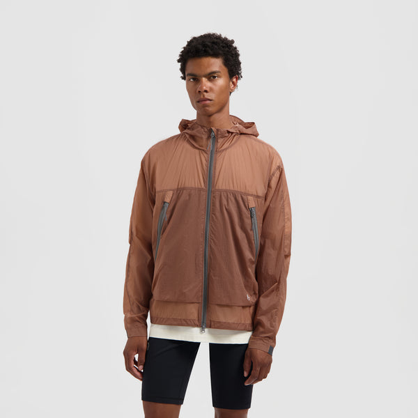 olaf hussein 10 Year Ripstop Windbreaker Mocha Mousse