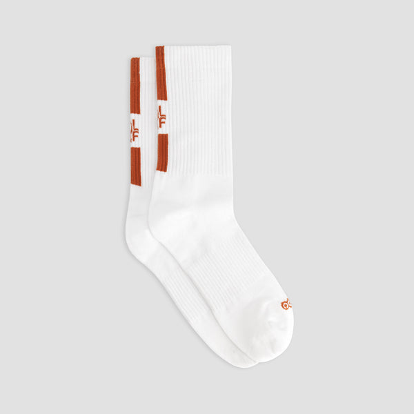 Olaf Hussein 10 Year Socks Optical White / Mocha Mousse