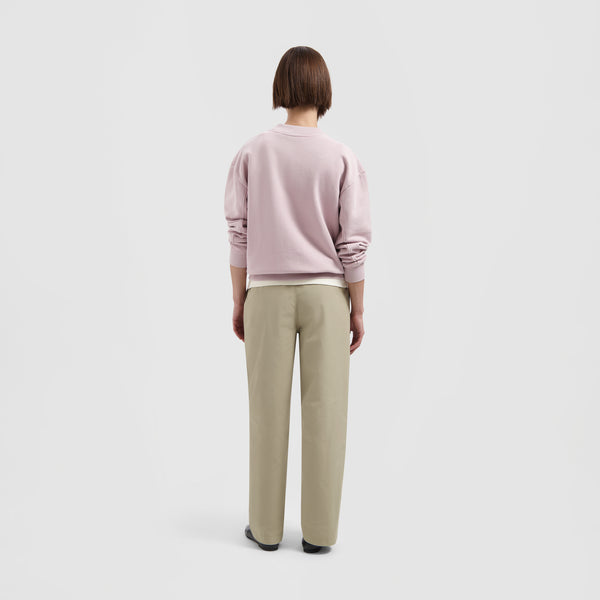 Olaf Hussein Essential Washed Crewneck Keepsake Lilac
