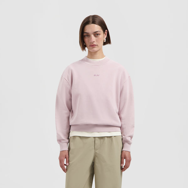 olaf hussein Essential Washed Crewneck Keepsake Lilac