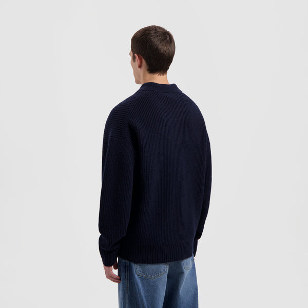 Olaf Hussein Knitted Oversized Polo Knitted Oversized Polo