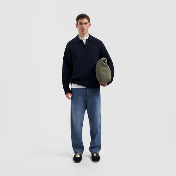 Olaf Hussein Knitted Oversized Polo Knitted Oversized Polo