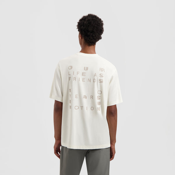 olaf hussein 10 Year Graphic Boxy Tee White