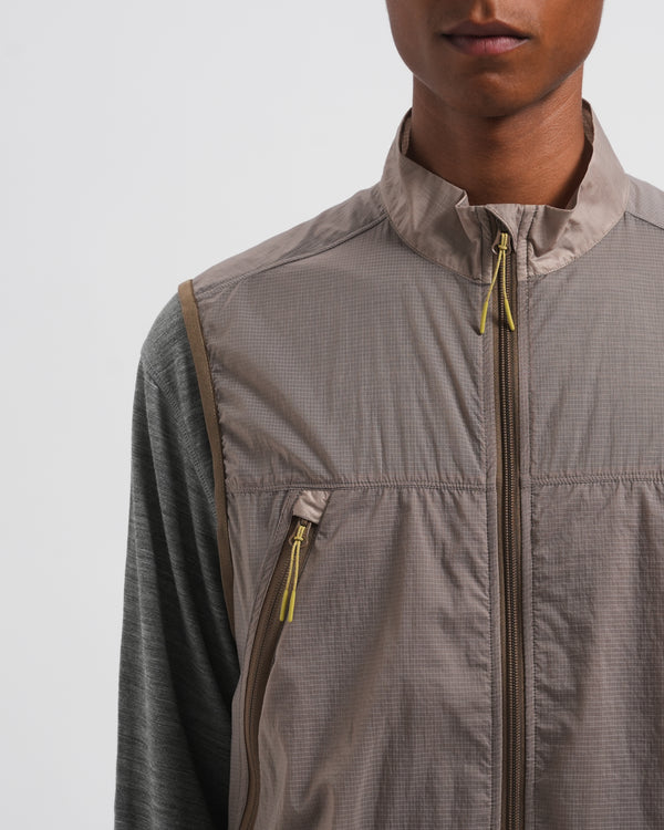 Olaf Hussein 10 Year Ripstop Gilet Cobblestone