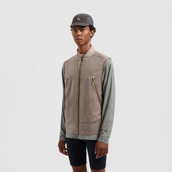 olaf hussein 10 Year Ripstop Gilet Cobblestone