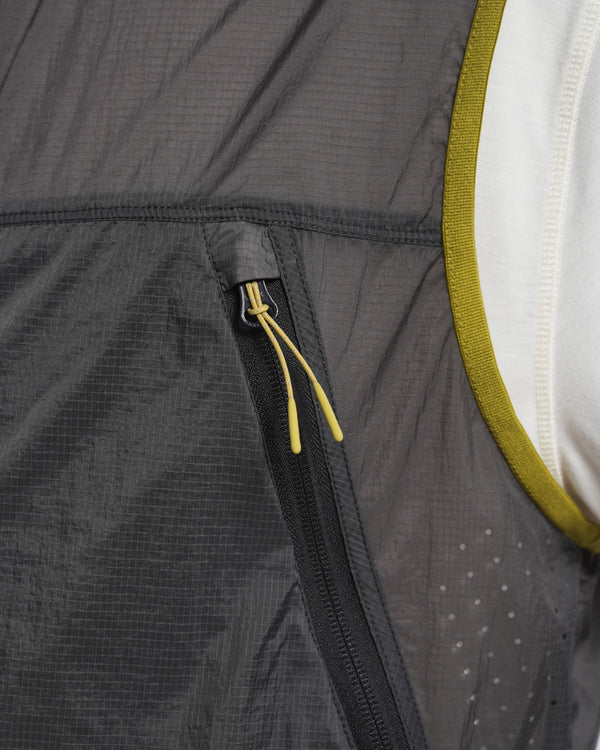 Olaf Hussein 10 Year Ripstop Gilet Granite Grey