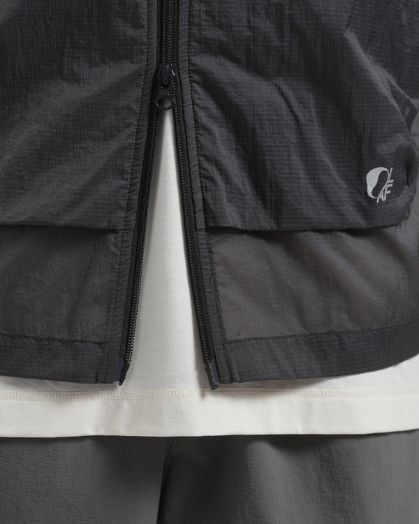 Olaf Hussein 10 Year Ripstop Gilet Granite Grey