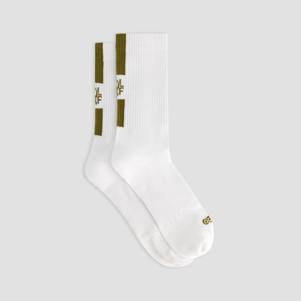 Olaf Hussein 10 Year Socks Optical White / Willow