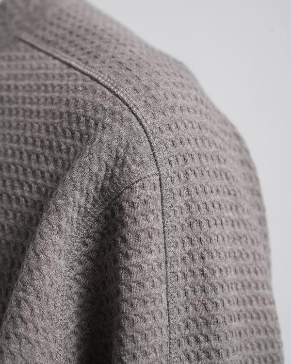 Olaf Hussein 10 Year Textured Crewneck Greige