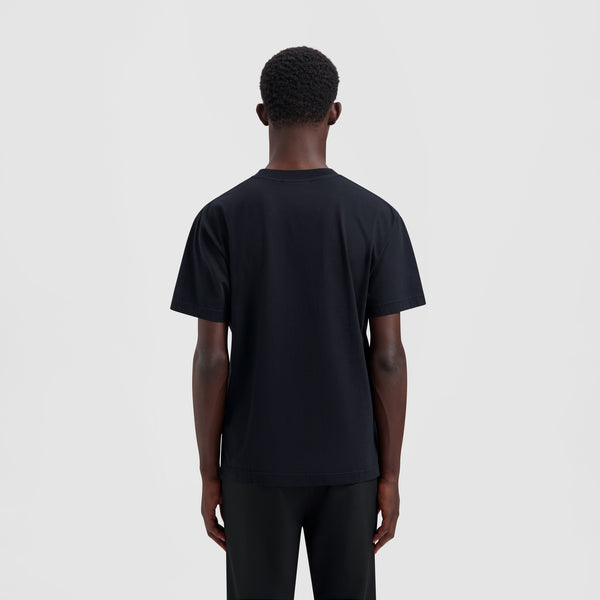 Olaf Hussein Block Tee Black