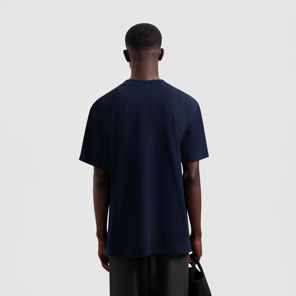 Olaf Hussein Block Tee Navy