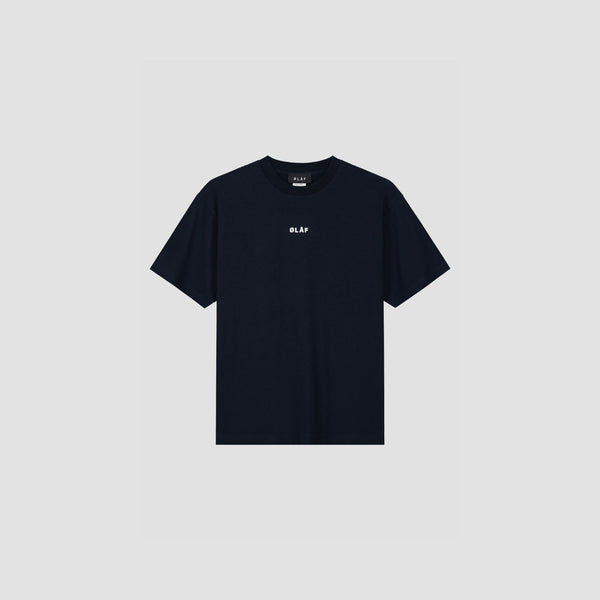 Olaf Hussein Block Tee Navy