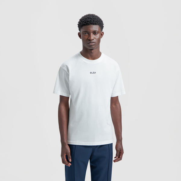 olaf hussein Block Tee White