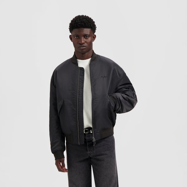 olaf hussein Bomber Jacket Charcoal