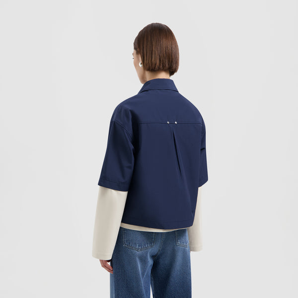 Olaf Hussein Boxy SS Shirt Navy