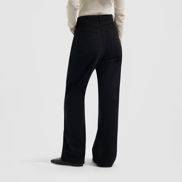 Olaf Hussein Brushed Twill Denim Pant Black