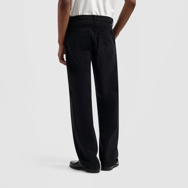 Olaf Hussein Brushed Twill Denim Pant Black