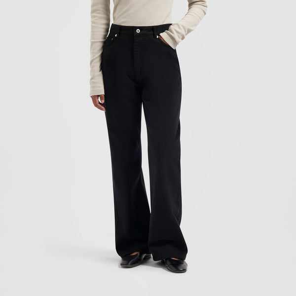 olaf hussein Brushed Twill Denim Pant Black
