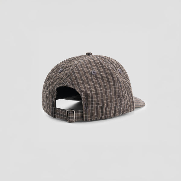 Olaf Hussein Checked 5 Panel Cap Hot Fudge