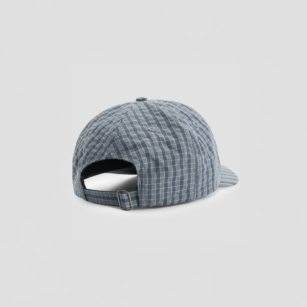 Olaf Hussein Checked 5 Panel Cap Navy