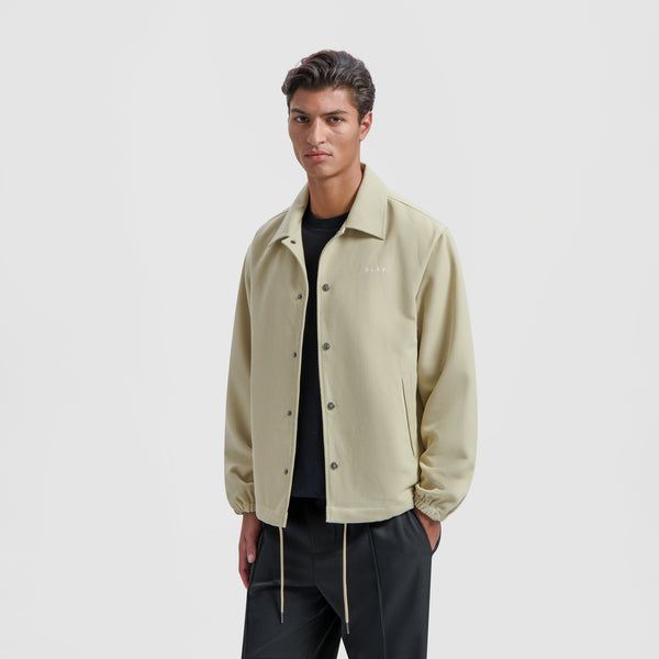 olaf hussein Coach Jacket Cream