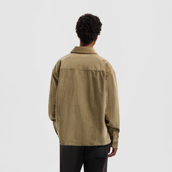 Olaf Hussein Corduroy Boxy Shirt Foxtrot