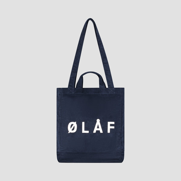 olaf hussein Corduroy Tote Bag Navy