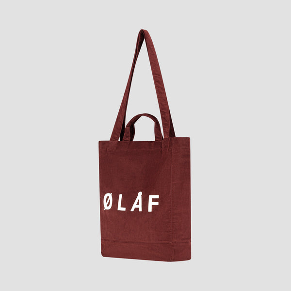 Olaf Hussein Corduroy Tote Bag Rum Raisin