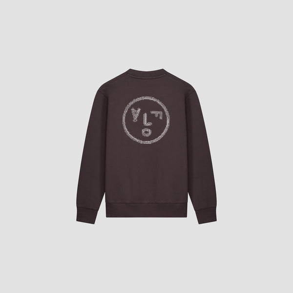 Olaf Hussein Crafted Face Crewneck Charcoal