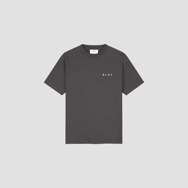 Olaf Hussein Crafted Face Tee Charcoal