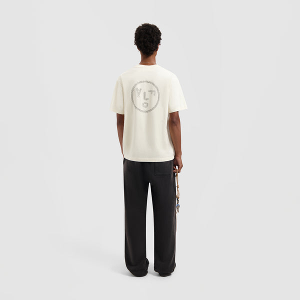 Olaf Hussein Crafted Face Tee Off-White