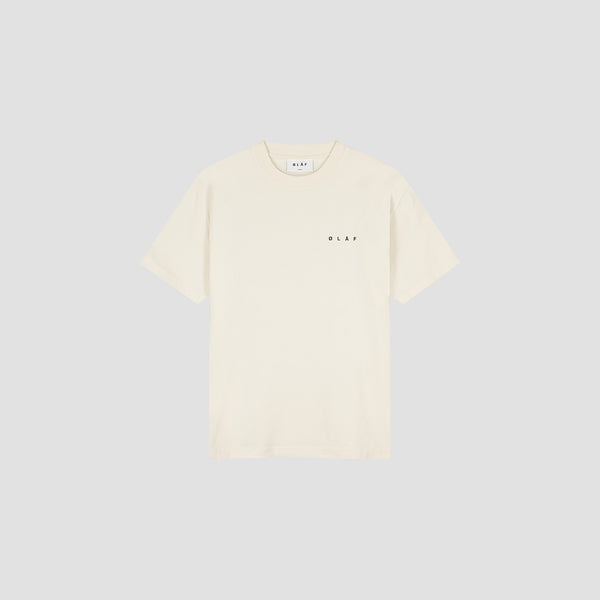 Olaf Hussein Crafted Face Tee Off-White