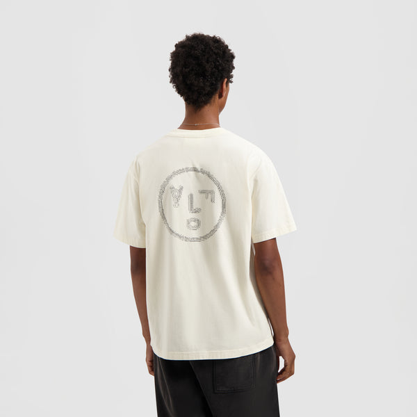 olaf hussein Crafted Face Tee Off-White