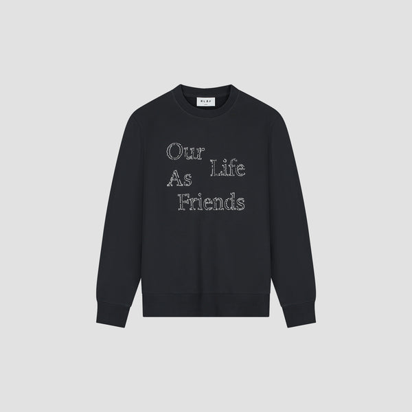 Olaf Hussein Crafted Friends Crewneck Charcoal