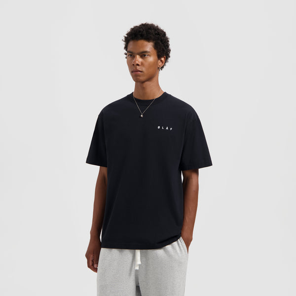 Olaf Hussein Crafted Pear Tee Black
