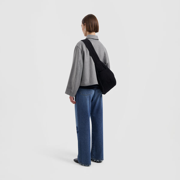 Olaf Hussein Cropped Jacket Heather Grey