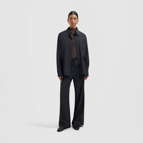 Olaf Hussein Drapy Pants Charcoal