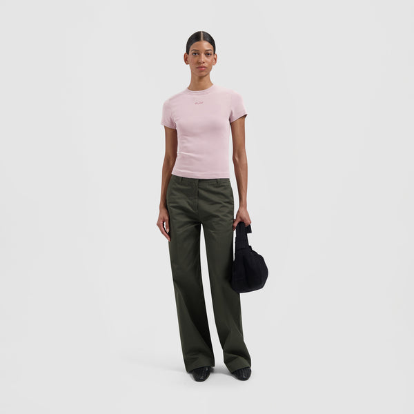Olaf Hussein Essential Washed Tee Keepsake Lilac