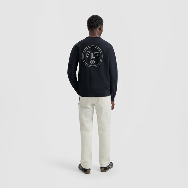 Olaf Hussein Face Crewneck Black