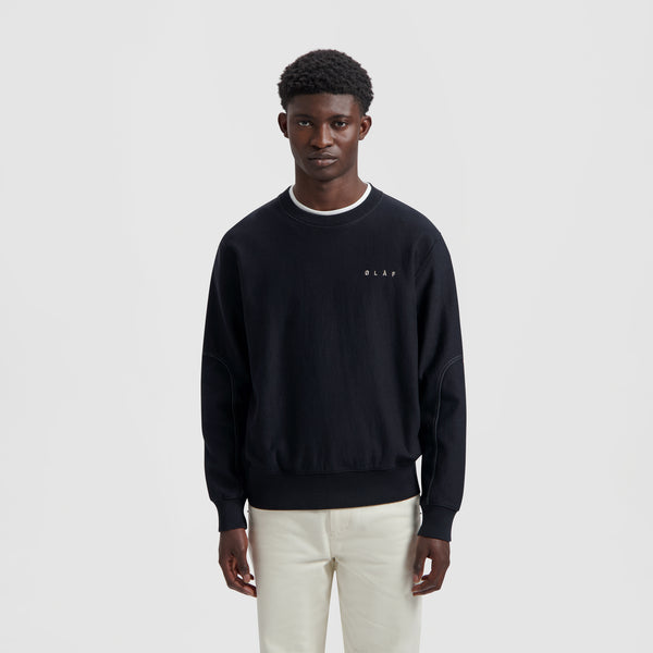 olaf hussein Face Crewneck Black