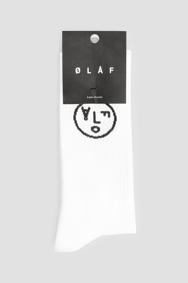 Olaf Hussein Face Socks White