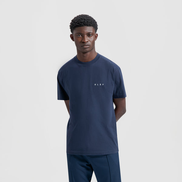 Olaf Hussein Face Tee Navy