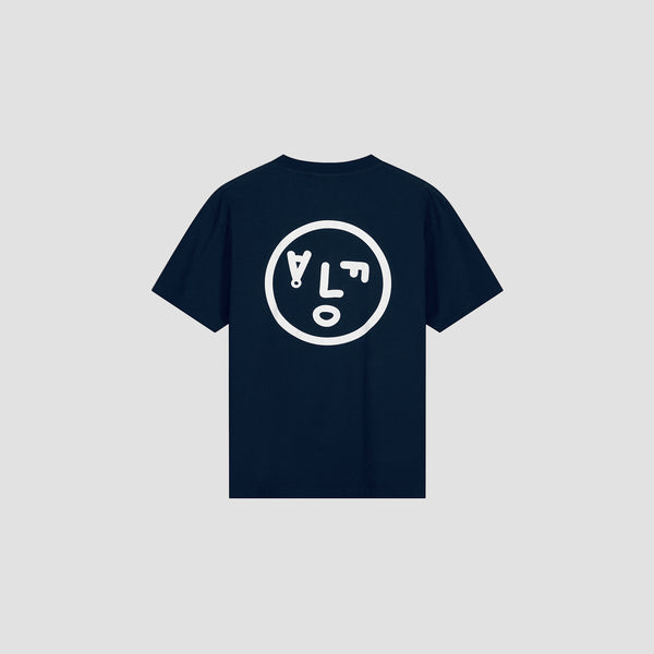 Olaf Hussein Face Tee Navy