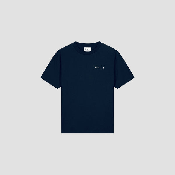Olaf Hussein Face Tee Navy
