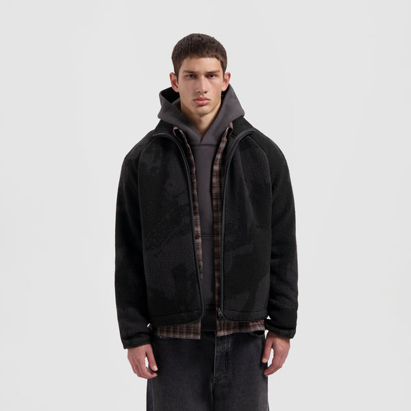 olaf hussein Fleece Jacket Black
