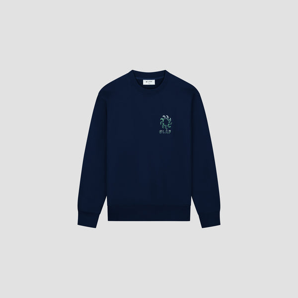 Olaf Hussein Gradient Sun Crewneck Navy
