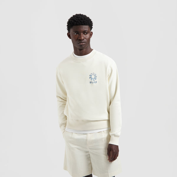 olaf hussein Gradient Sun Crewneck Off White